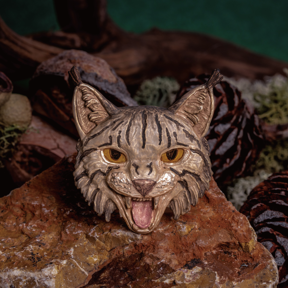 PP 威嚇する山猫のブローチ – quote