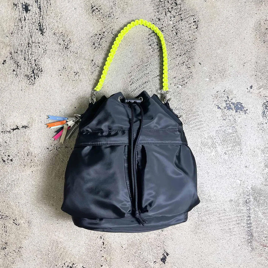 Cheek エコでおしゃれな2WAYバッグ kinchaku code tote BLACK – quote